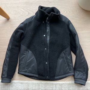 Lululemon Go Cozy wool blend tech jacket Small black